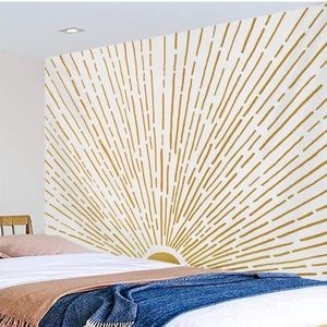 Abstract Sunrise/Sunset Retro Natural Landscape Art Tapestry Home/Bedroom Decor